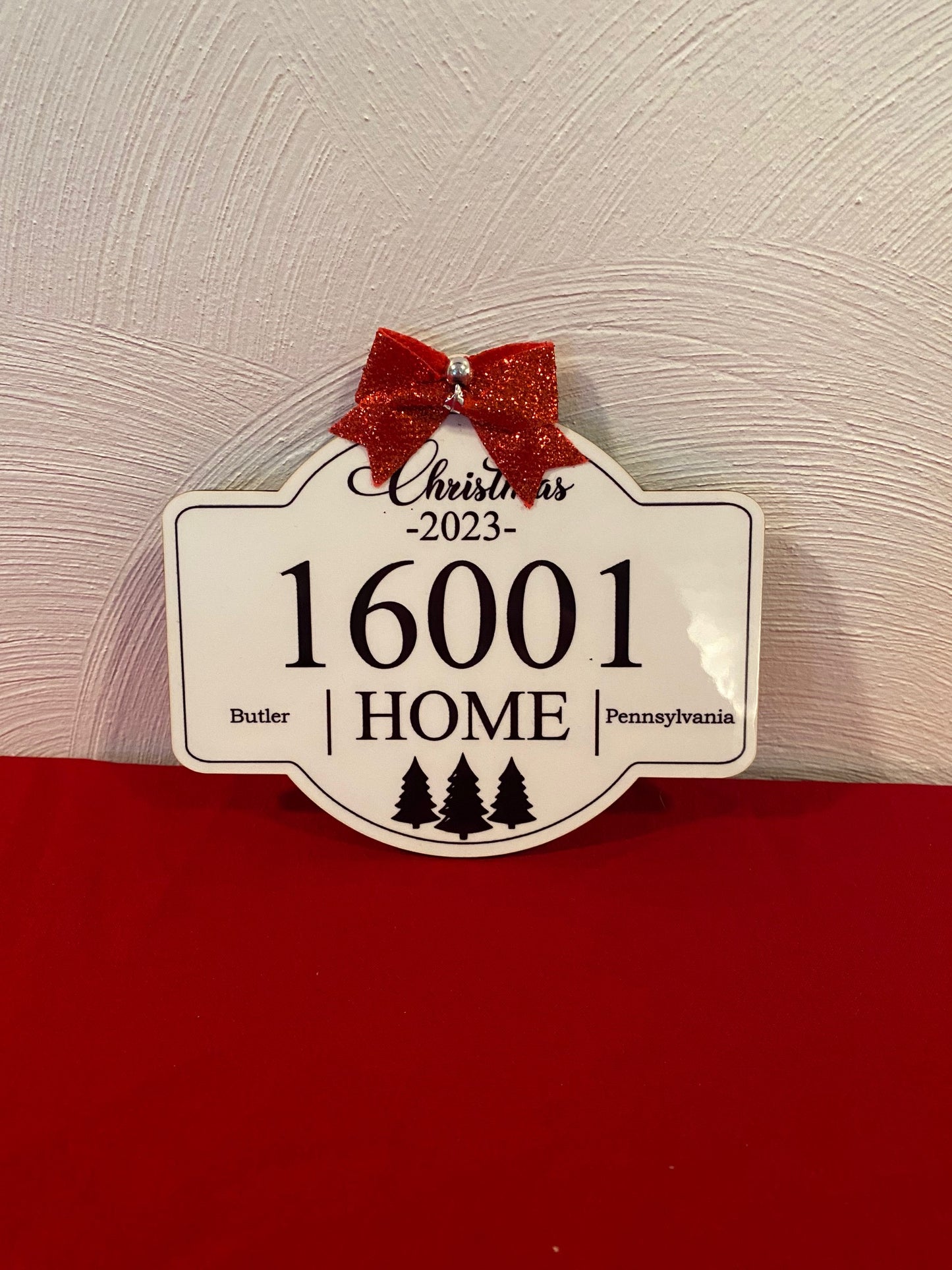 zip code ornament