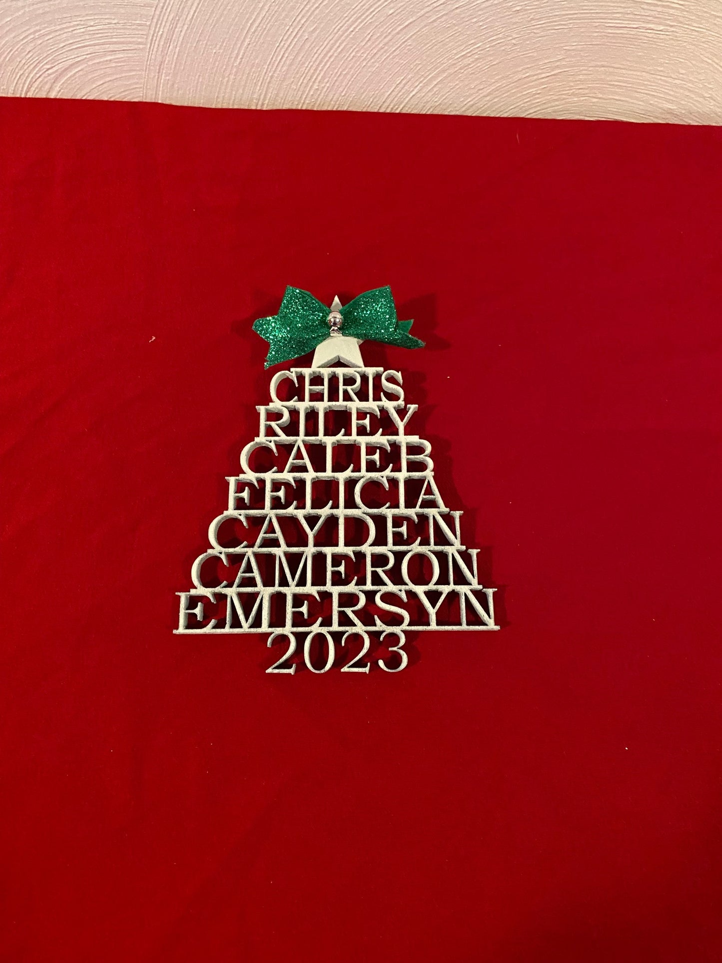 WOODEN name tree (not for sublimation)