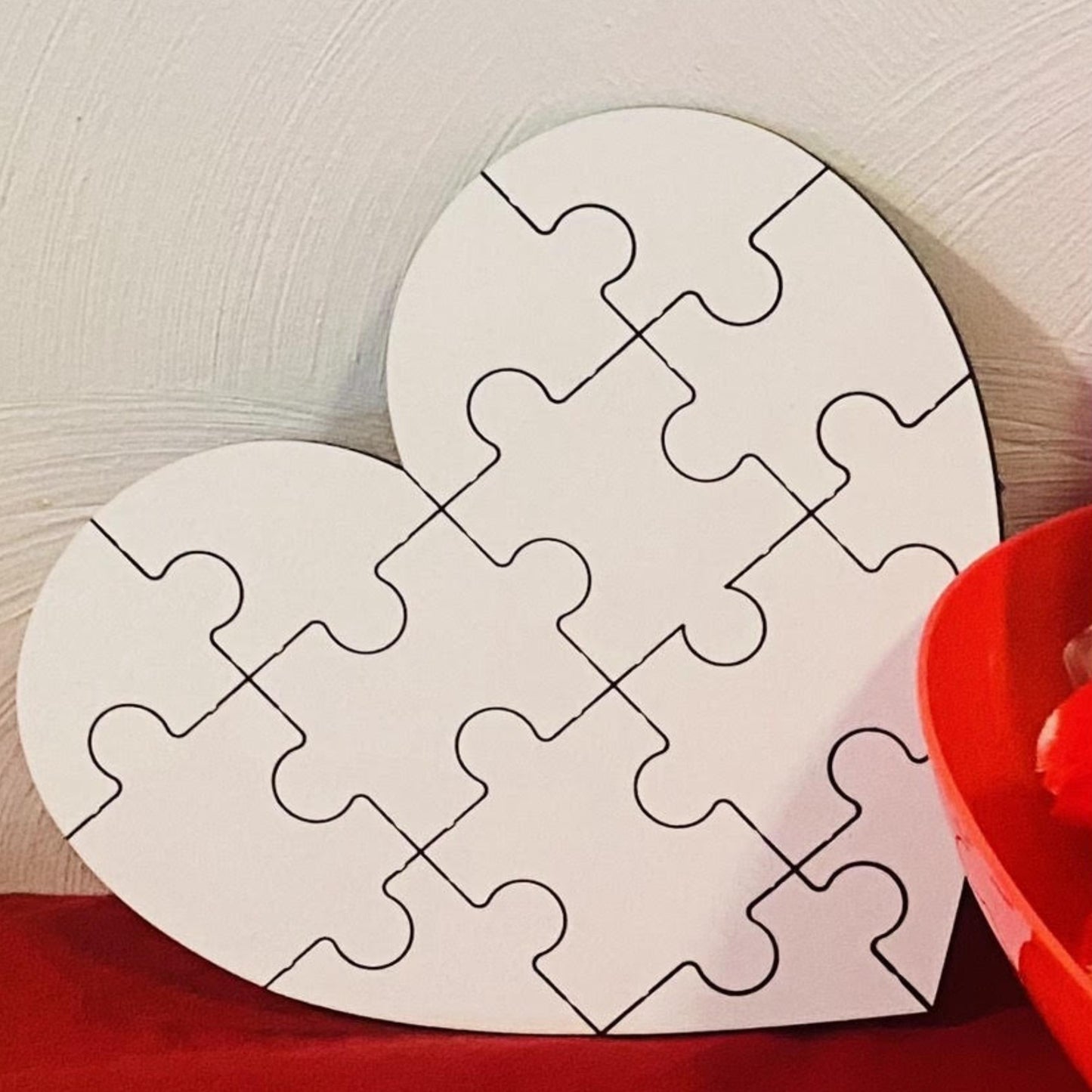 mdf heart puzzle