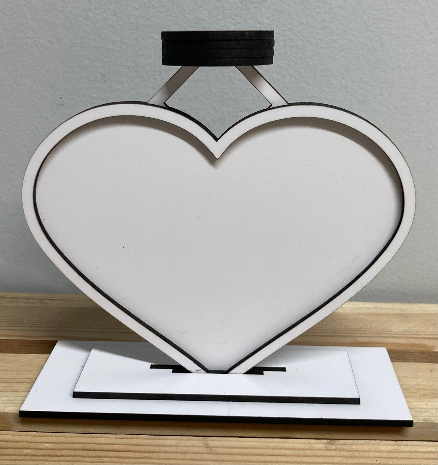 Heart candle frame
