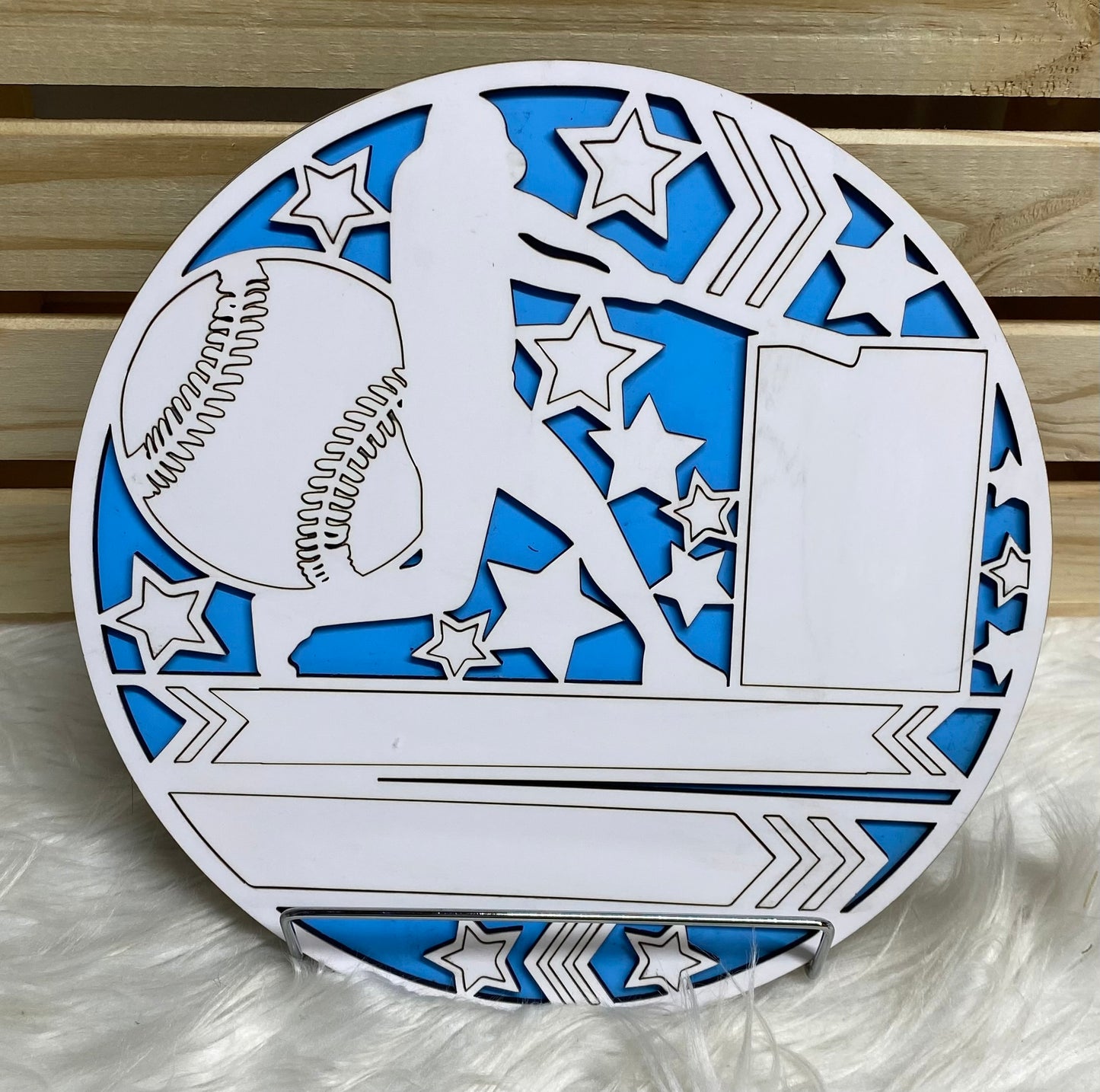 sports round plaque