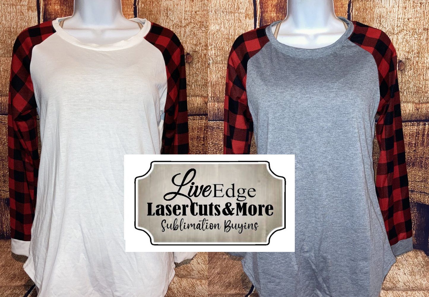 buffalo plaid raglan
