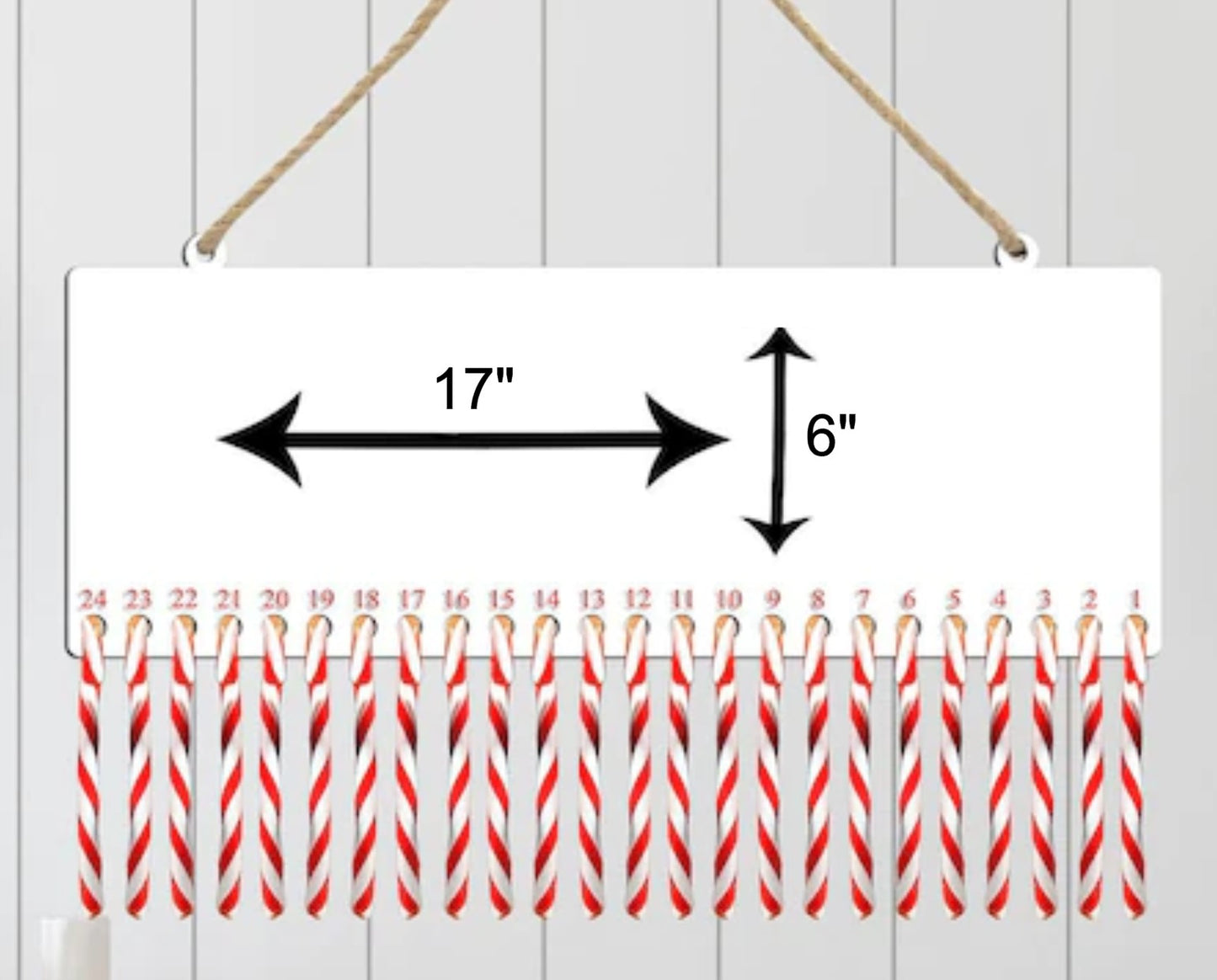 candy cane calendar christmas