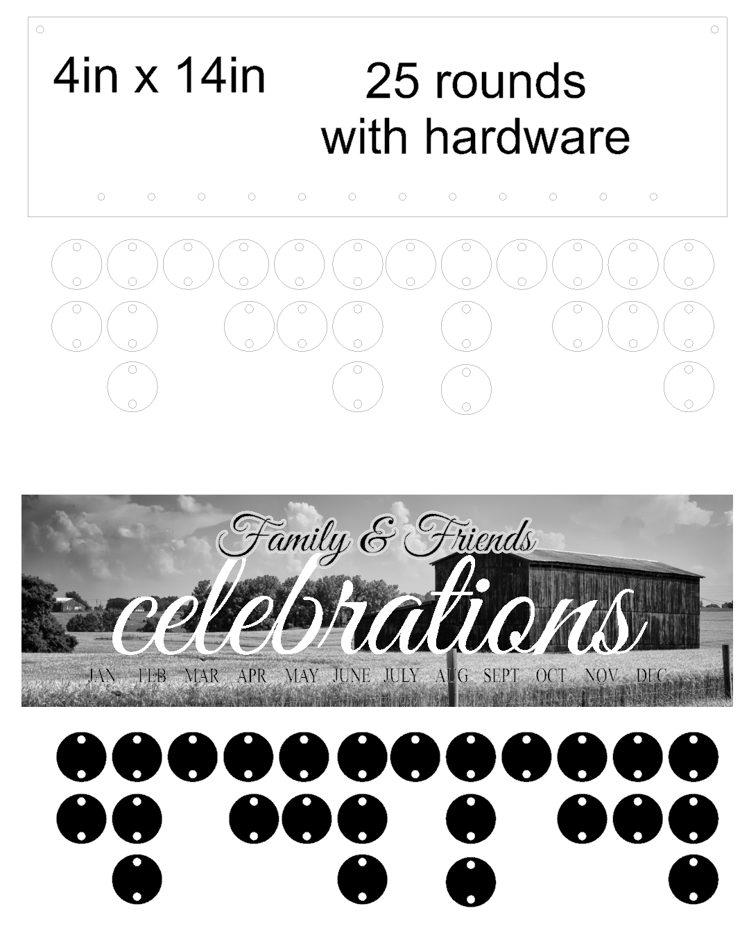 family celebration/birthday sign