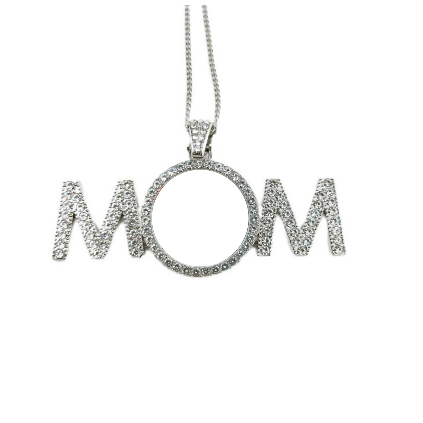 Mom bling necklace