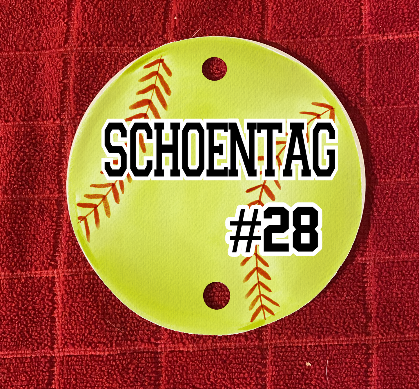 sports bag tag