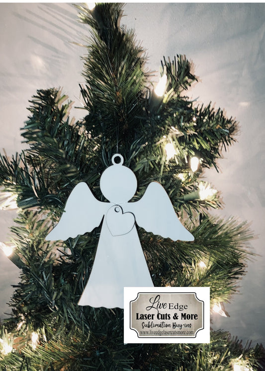 heart angel ornament