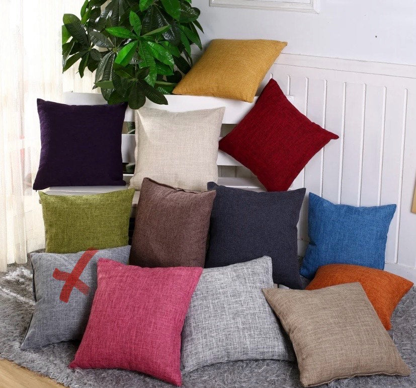 18in x 18in interchangeable patch pillow cover