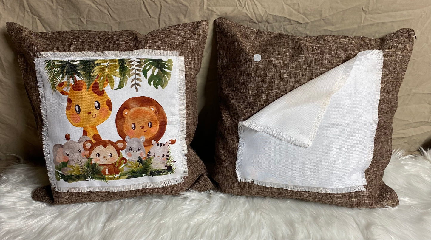 18in x 18in interchangeable patch pillow cover