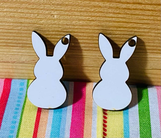 mdf bunny shape earring