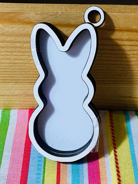bunny shaker keychain
