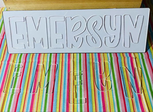 clear top name puzzle