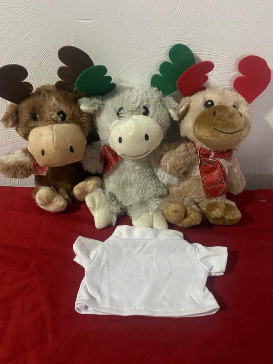 chocolate scented moose with shirt
