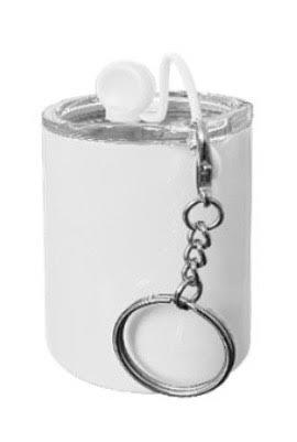 3oz straight shot glass keychain