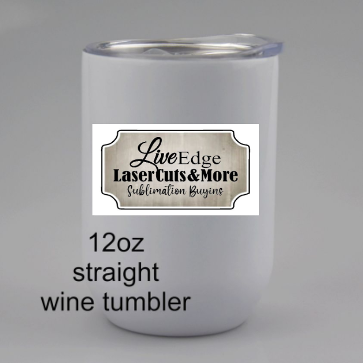 12oz straight side wine tumbler