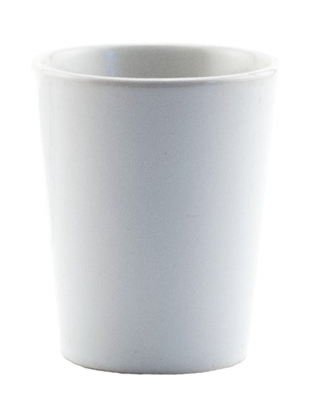 white shot glass