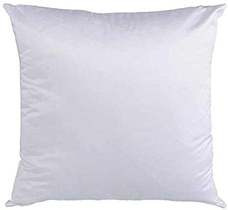 white 16x16 satin pillow cover