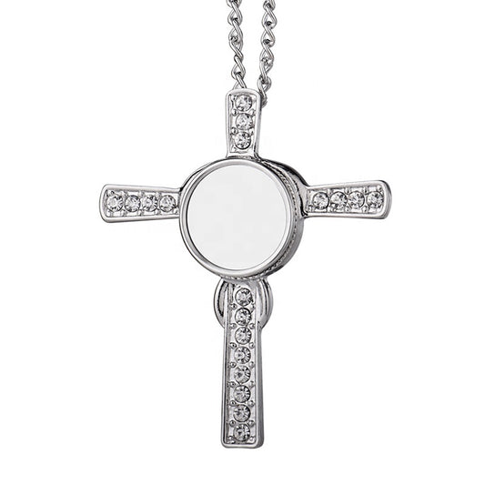 bling cross necklace