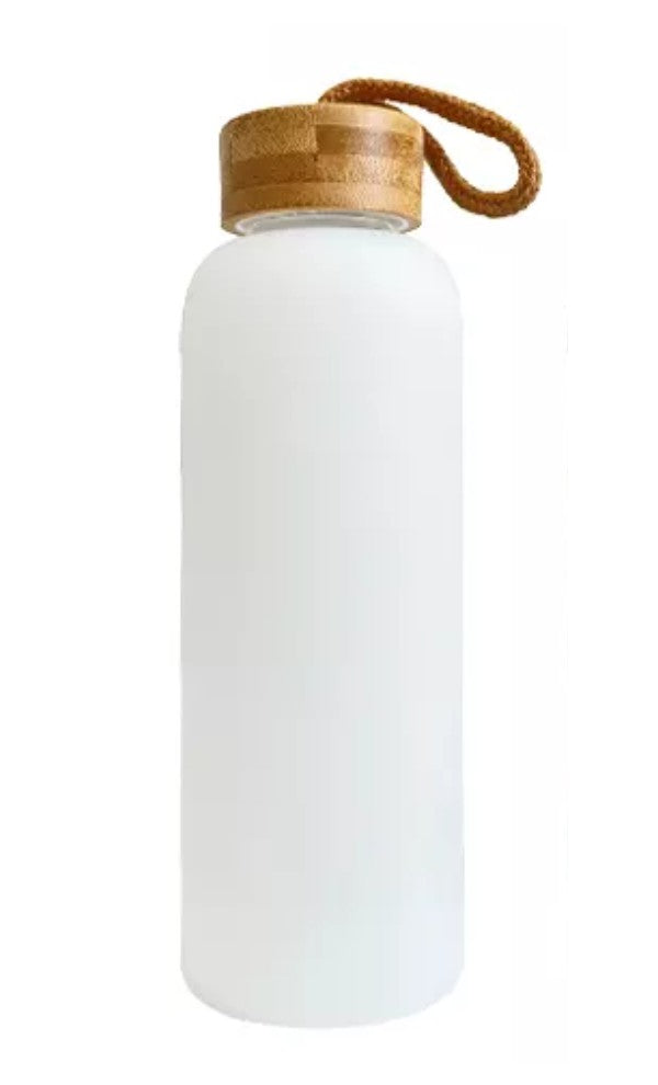 white bamboo lid bottle