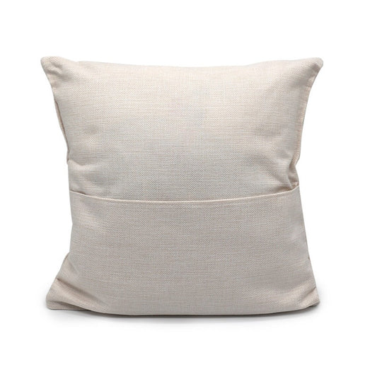 16x16 linen pocket pillow cover