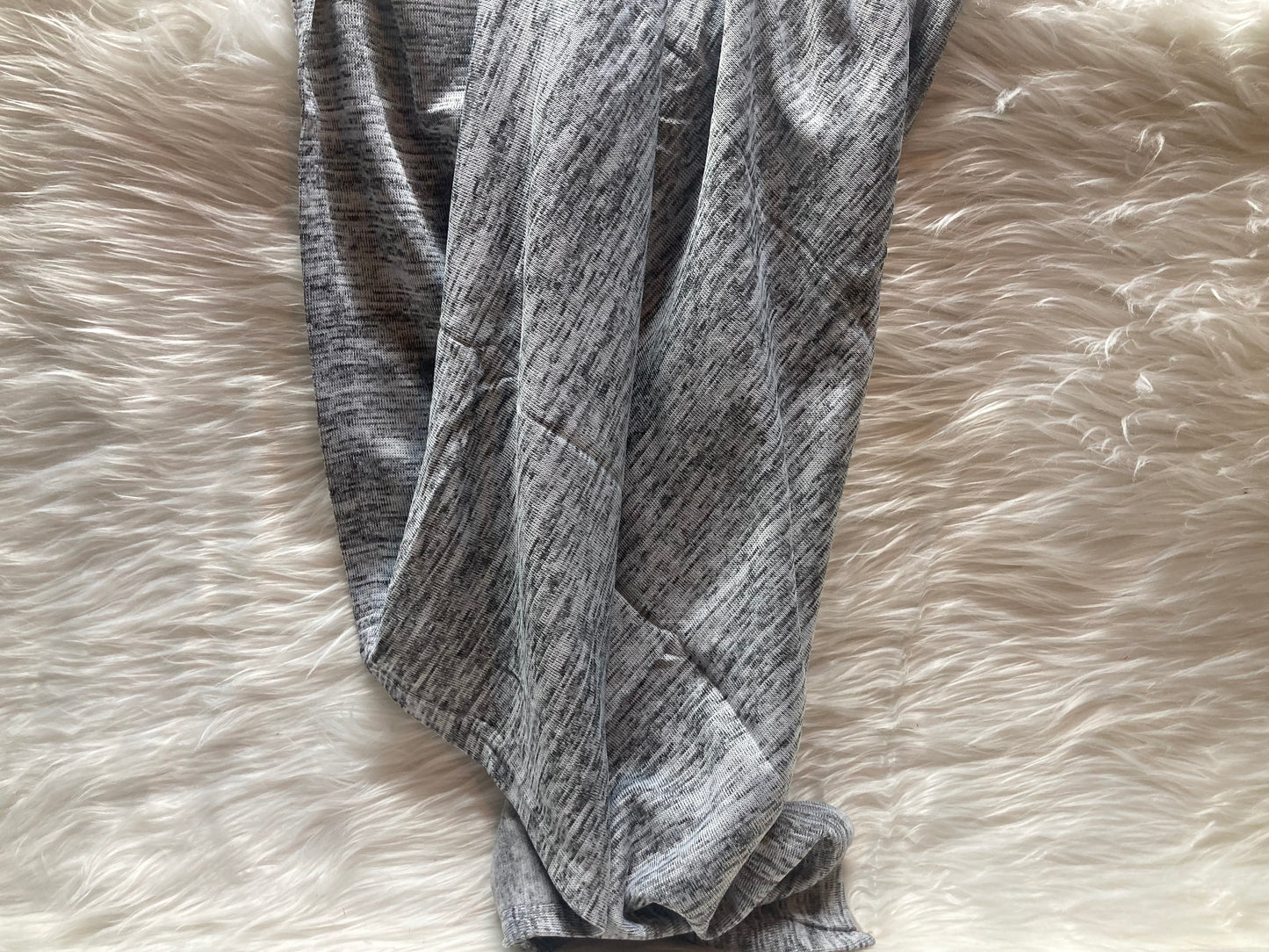 Heathered grey blanket