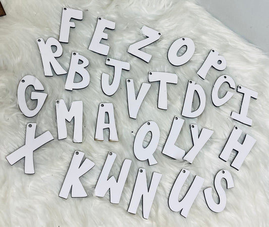 letter keychain blanks