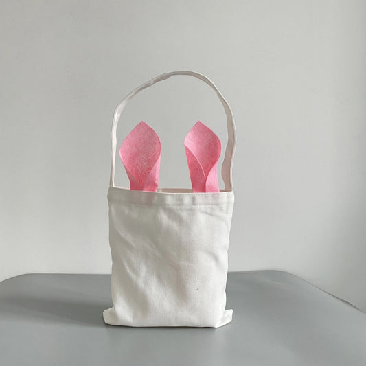 white linen easter bag