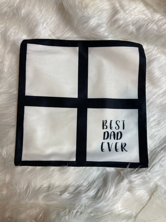 best dad ever panel pillow cover