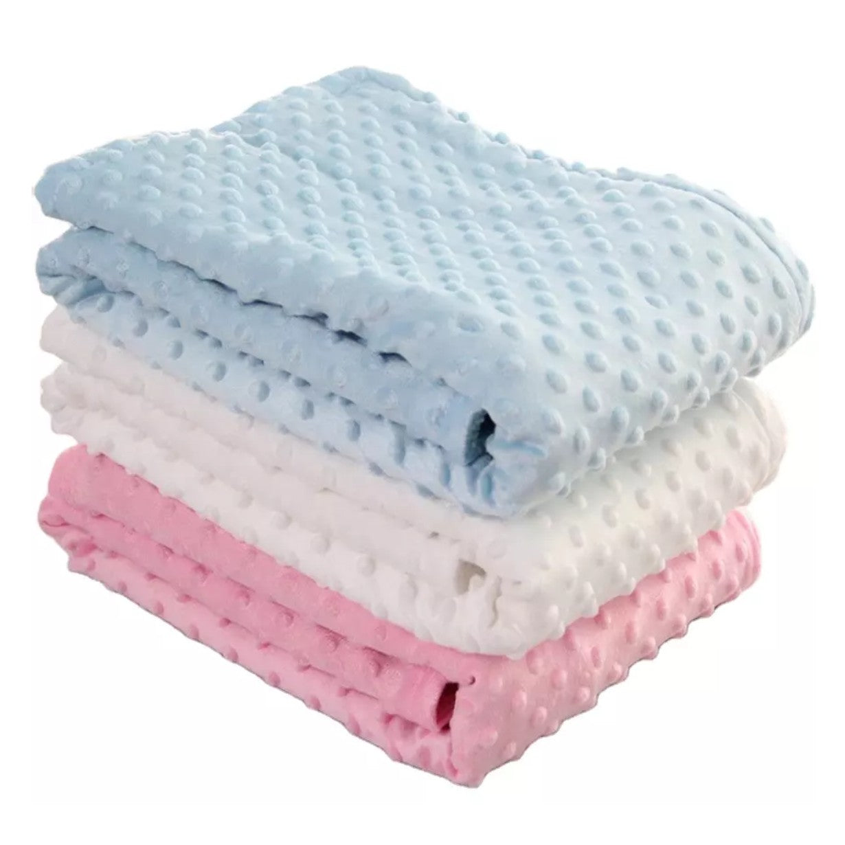 mink dot baby blanket