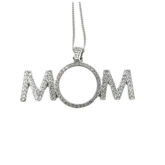 Mom bling necklace
